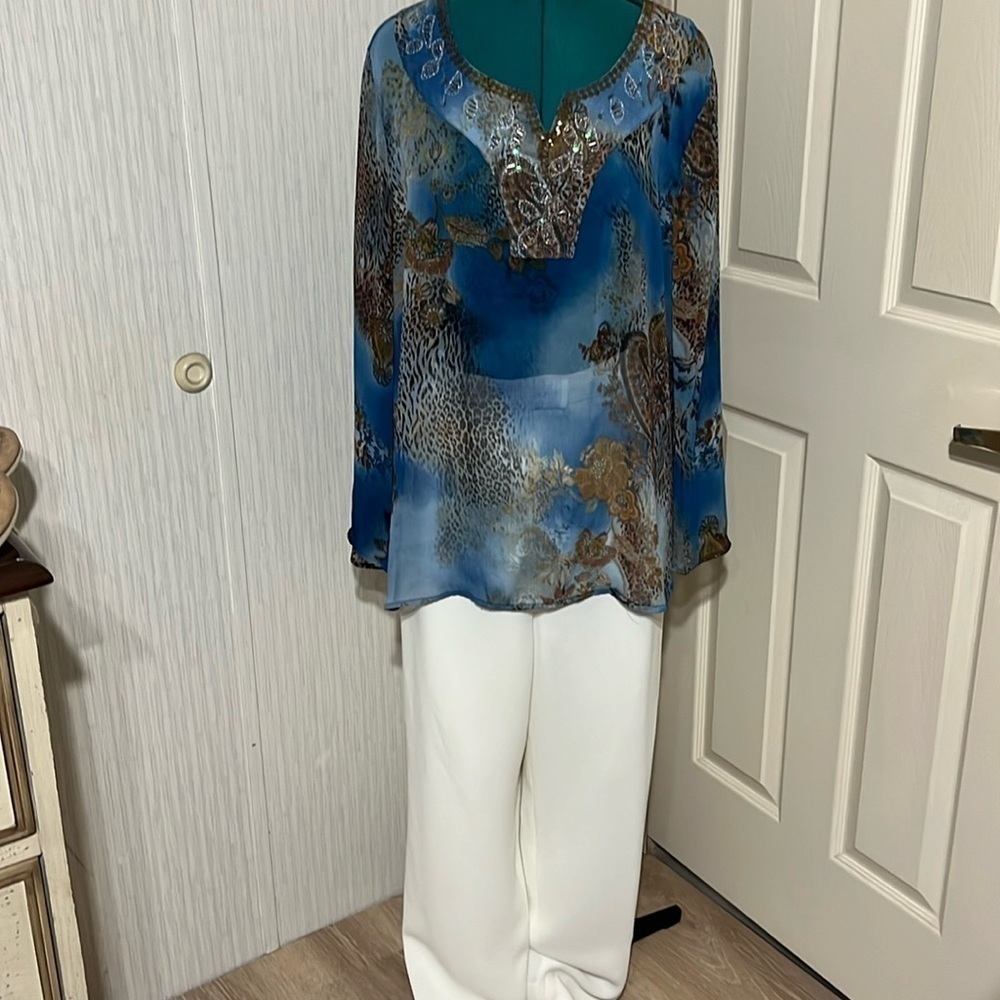 CHICO'S BLOUSE (229T)Posh Show $5.00 - Picture 1 of 7